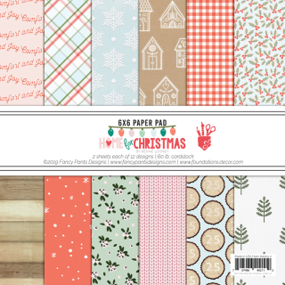 *** Fancy Pants - HOME FOR CHRISTMAS 6x6 - scrapbookové čtvrtky