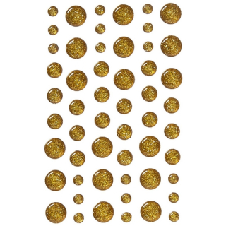 Doodlebug - SPRINKLES / GOLD GLITTER - enamelové tečky