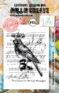 Aall & Create - BIRD COLLAGE - silikonové razítko