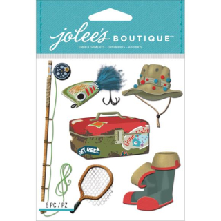 Jolee´s Boutique - FISHING - 3D samolepky