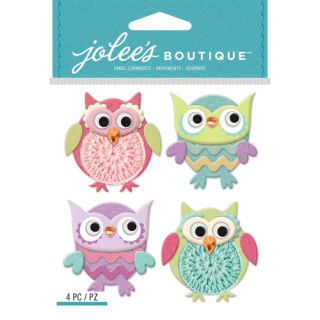 *** Jolee´s Boutique - CUTESY OWLS - 3D samolepky