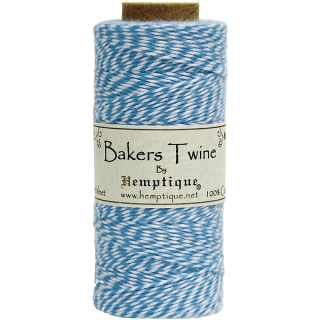Hemptique - BAKERS TWINE / LIGHT BLUE (10 m) - kroucený provázek