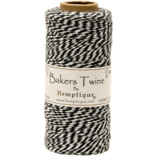 Hemptique - BAKERS TWINE / BLACK (10 m) - kroucený provázek