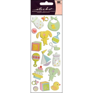 Sticko - BABY TOYS Puffy Stickers - 3D samolepky