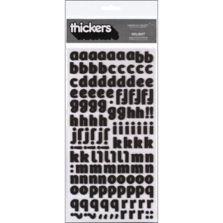 American Crafts - THICKERS / DELIGHT - samolepicí písmenka