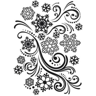 *** Vaessen Creative - SNOWFLAKE SWIRL - embossovací kapsa