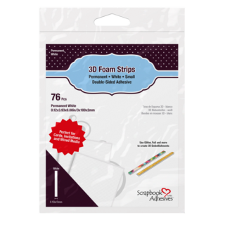 Scrapbook Adhesives - 3D FOAM STRIPS - pěnové samolepicí proužky (76 ks)