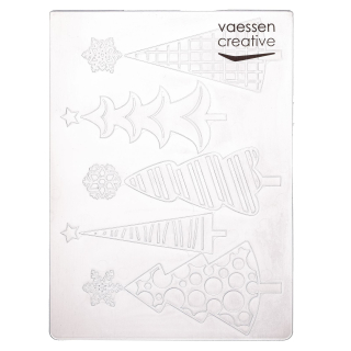*** Vaessen Creative - CHRISTMAS TREES - embossovací kapsa