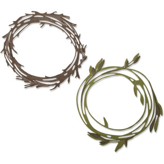 Sizzix - FUNKY WREATHS - vyřezávací šablony