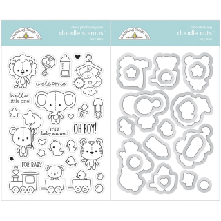 *** Doodlebug - SPECIAL DELIVERY / TOY BOX - razítka a šablony