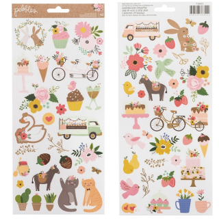 *** Pebbles - LOVELY MOMENTS Icon Stickers - samolepky