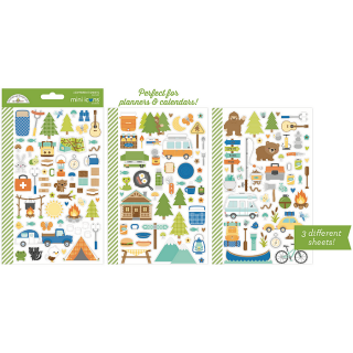 Doodlebug - GREAT OUTDOORS Mini Stickers - samolepky