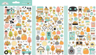 Doodlebug - FARMHOUSE Mini Stickers - samolepky