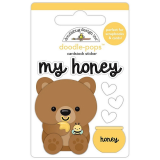 Doodlebug - MY HONEY Doodle-Pops - 3D samolepky