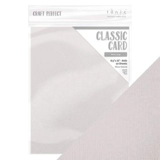 Tonic Studios - CLASSIC CARD / MISTY GREY - texturované čtvrtky (10 ks)