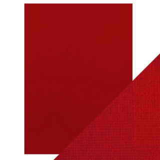 Tonic Studios - CLASSIC CARD / CHERRY RED - texturované čtvrtky (10 ks)