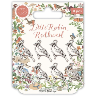 Craft Consortium - LITTLE ROBIN REDBREAST - kovové ozdoby