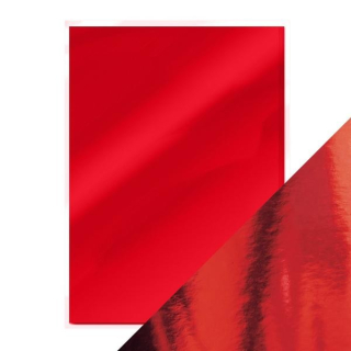 Tonic Studios - HIGH GLOSS / RUBY RED - zrcadlové čtvrtky (5 ks)