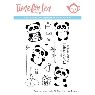 *** Time For Tea - PANDAMONIUM - silikonová razítka