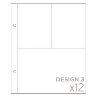 Becky Higgins - PHOTO POCKET PAGES 6x8 / DESIGN 3 - náhradní kapsy (12 ks)