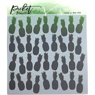 Picket Fence - PINEAPPLE COLLAGE 6x6 - šablona / maska