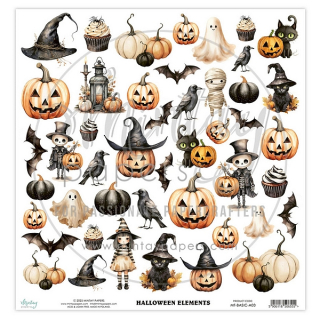 Mintay - HALLOWEEN ELEMENTS - elementy k vystřihování
