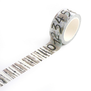 *** Aall & Create - BURLAP BLACK Washi Tape - papírová páska