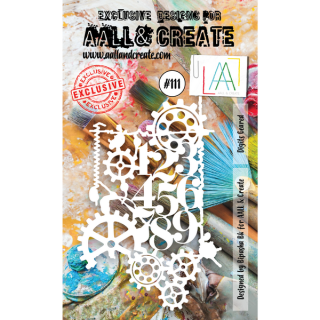 Aall & Create - DIGITS GEARED A6 - šablona / maska