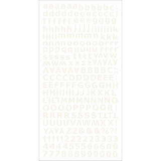 Kaisercraft - ALPHA / IVORY Stickers - samolepicí písmenka