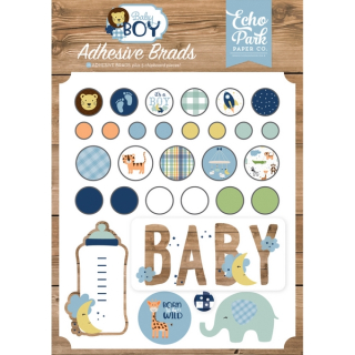 *** Echo Park - BABY BOY Decorative Brads - ozdobné svorky