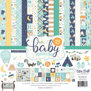 Echo Park - HELLO BABY BOY Collection Kit - kompletní sada