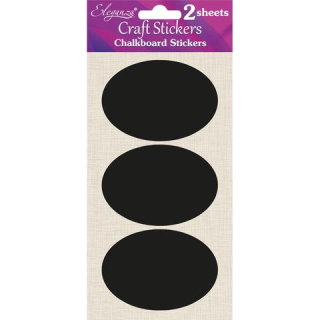 *** Eleganza - CHALKBOARD STICKERS / OVALS - samolepky