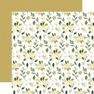 *** Carta Bella - FLORA No. 4 / Natural Stems - scrapbooková čtvrtka
