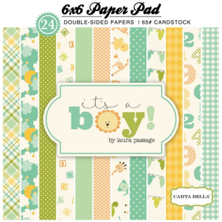 Carta Bella - IT´S A BOY 6x6 - scrapbookové čtvrtky