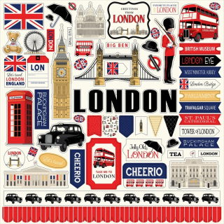 Carta Bella - LONDON Element Stickers - samolepky