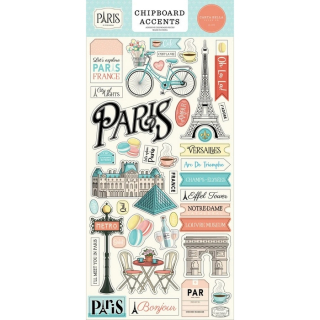 Carta Bella - PARIS Chipboard Accents - kartonové výřezy
