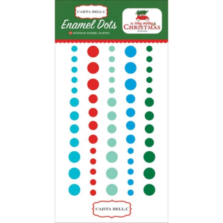Carta Bella - A VERY MERRY CHRISTMAS Enamel Dots - enamelové tečky