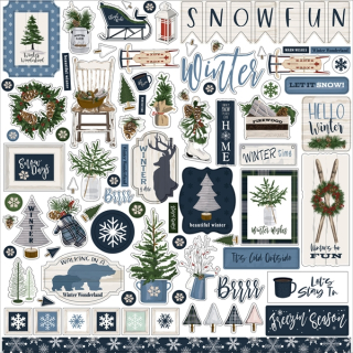 *** Carta Bella - WELCOME WINTER Element Stickers - samolepky