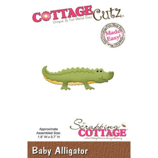 *** Cottage Cutz - BABY ALLIGATOR - vyřezávací šablona
