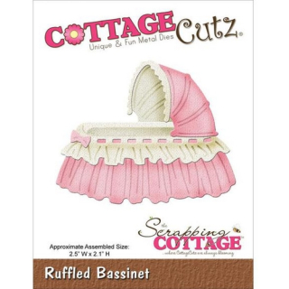 *** Cottage Cutz - RUFFLED BASSINET - vyřezávací šablona