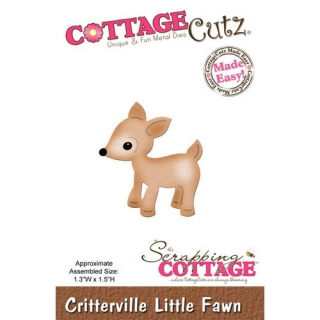 *** Cottage Cutz - CRITTERVILLE LITTLE FAWN - vyřezávací šablona