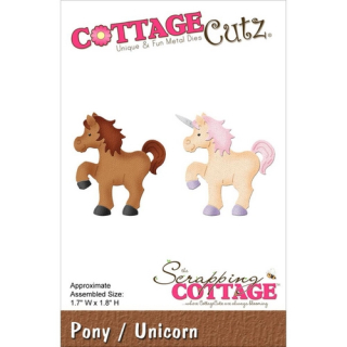 *** Cottage Cutz - PONY / UNICORN - vyřezávací šablona