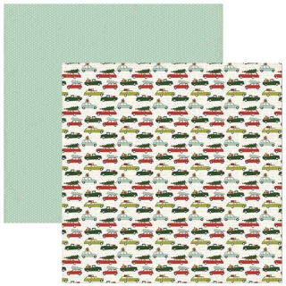 *** My Mind´s Eye - COZY CHRISTMAS / Christmas Shopping - scrapbooková čtvrtka