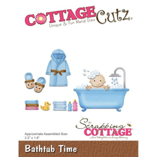 *** Cottage Cutz - BATHTUB TIME - vyřezávací šablona