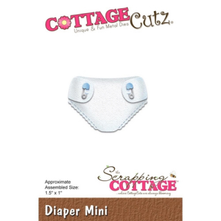 *** Cottage Cutz - DIAPER MINI - vyřezávací šablona