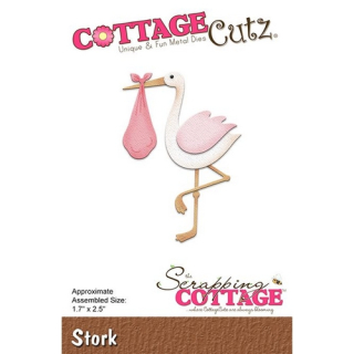 Cottage Cutz - STORK - vyřezávací šablona