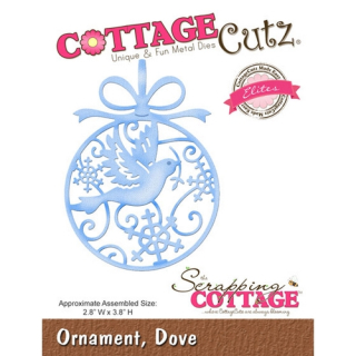 *** Cottage Cutz - DOVE ORNAMENT - vyřezávací šablona