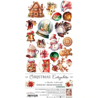 Craft O´Clock - CHRISTMAS EVERYWHERE 6x12 - elementy k vystřihování