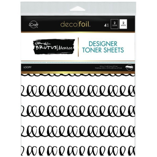 *** Thermoweb - CLEAR TONER SHEETS / LOOPY - transparentní fólie (2 ks)