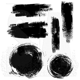 Tim Holtz - BRUSHSTROKES - cling razítka